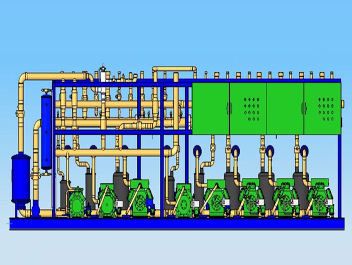 并联活塞式制冷压缩机组